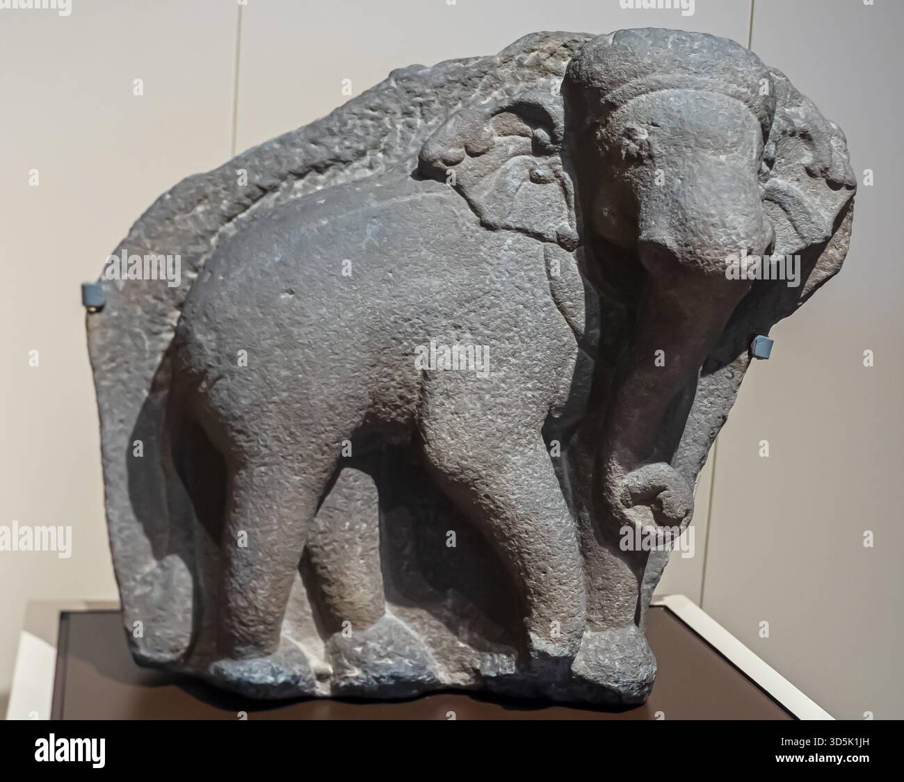 Sculpture d'éléphant, Vietnam, My son A1, 11ème-12ème siècle après JC, site archéologique de Trà Kiệu Banque D'Images