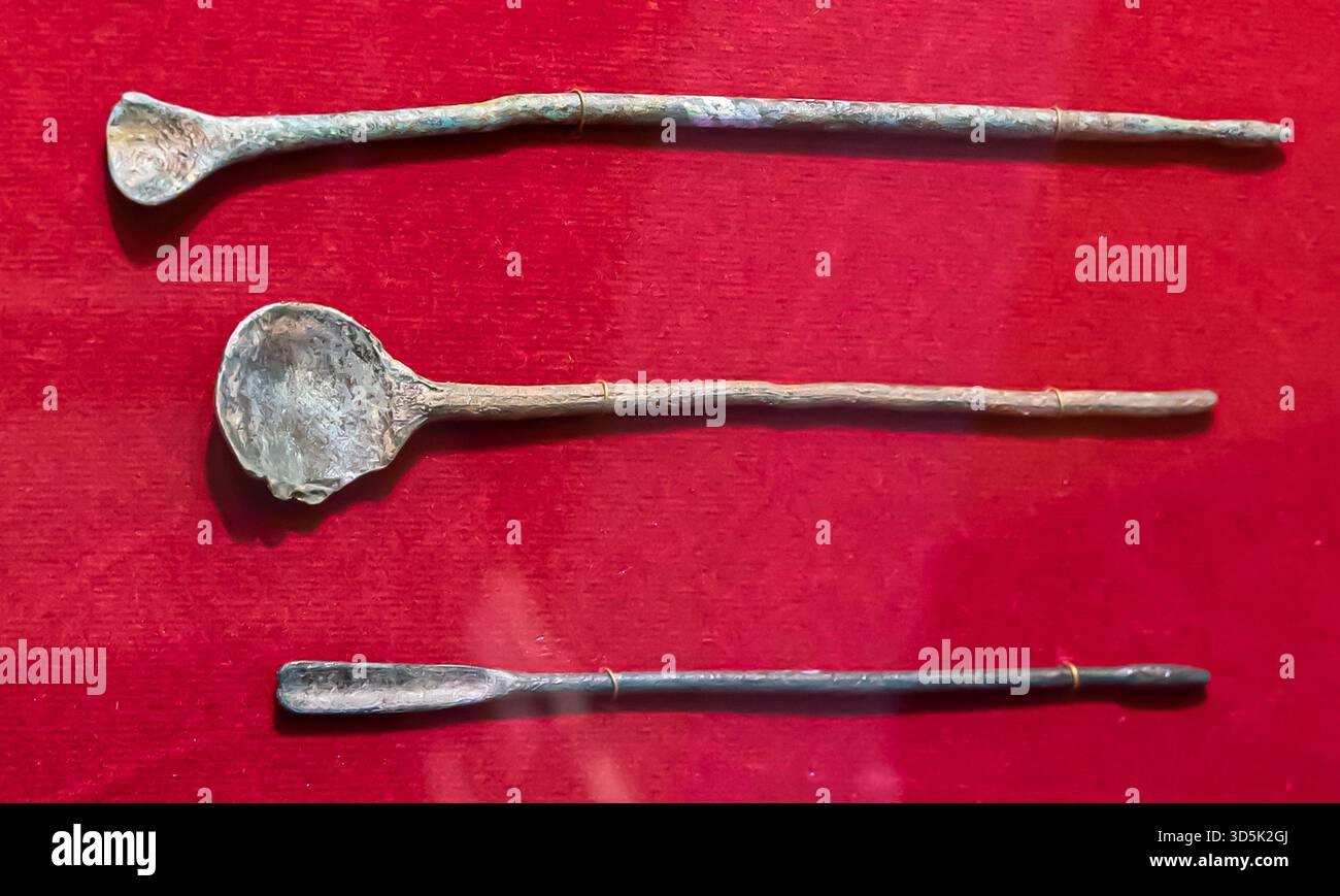 Instruments chirurgicaux, Rome antique, Ier-IIIe siècle après JC Banque D'Images