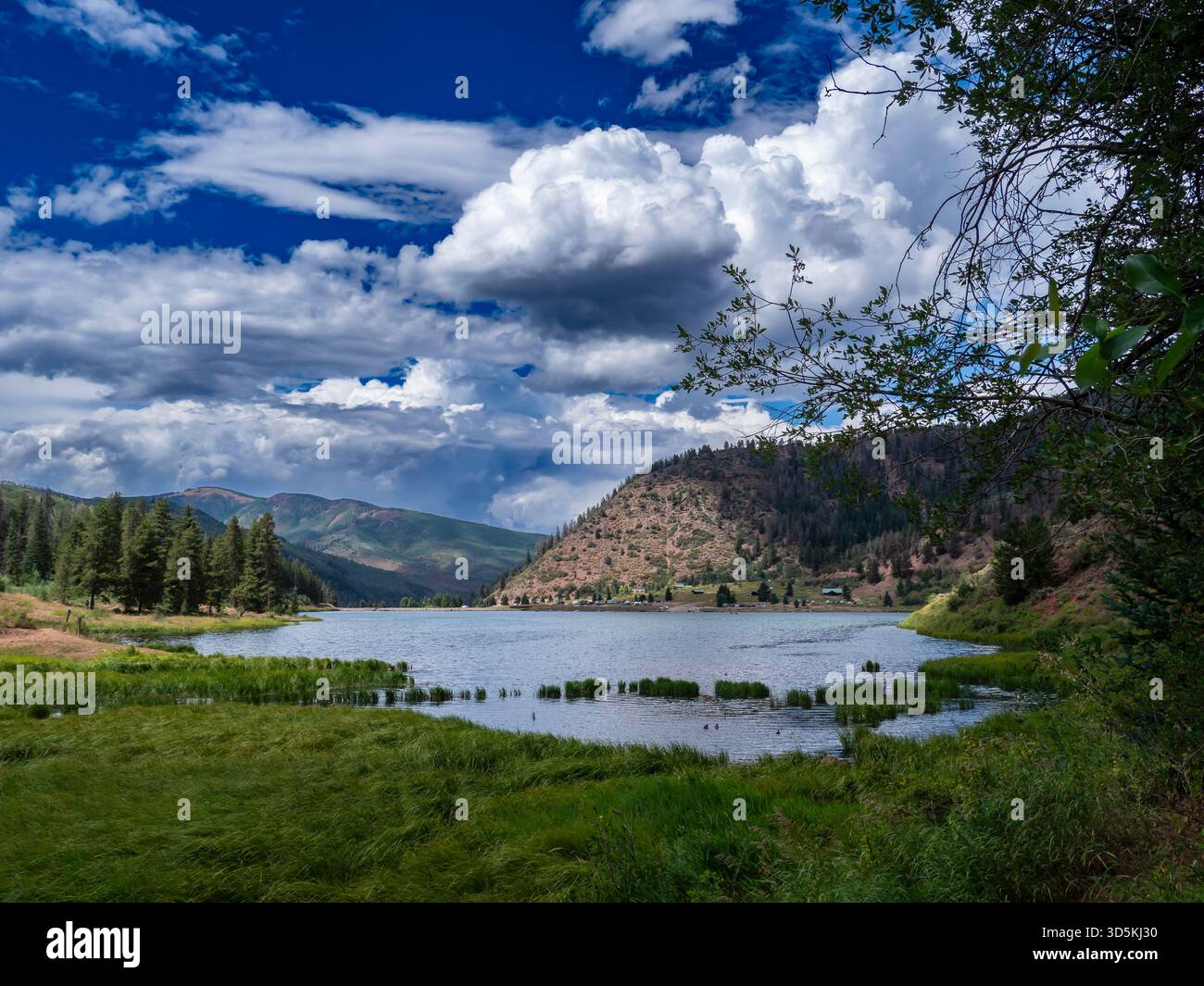 Lac, parc national de Sylvan Lake, Eagle, Colorado. Banque D'Images