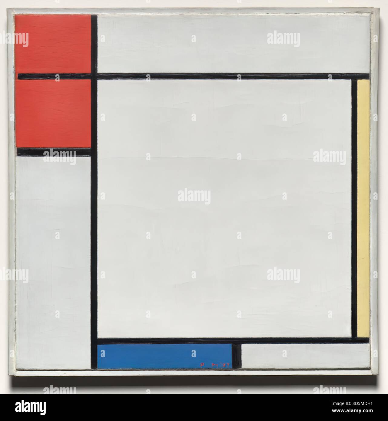Composition avec Rouge, jaune et Bleu, 1927 par Piet Mondrian Illustration de Vecteur