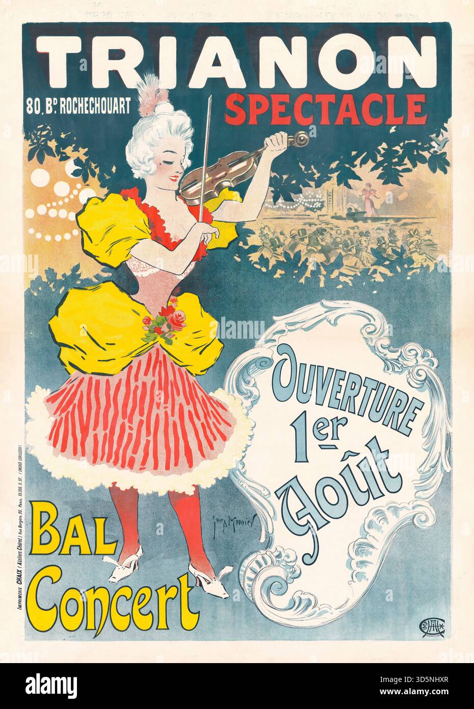 AP108 Poster encadré Ambigu Comique Gigolette Vintage 1896 Affiche