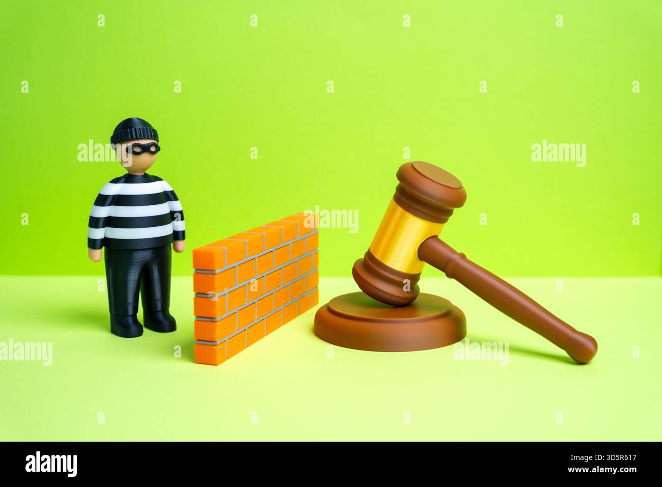 Le délinquant est à l'abri de poursuites judiciaires. Le délinquant se trouve dans une autre juridiction et ne peut être traduit en justice. Échappatoires juridiques, stagiaire Banque D'Images