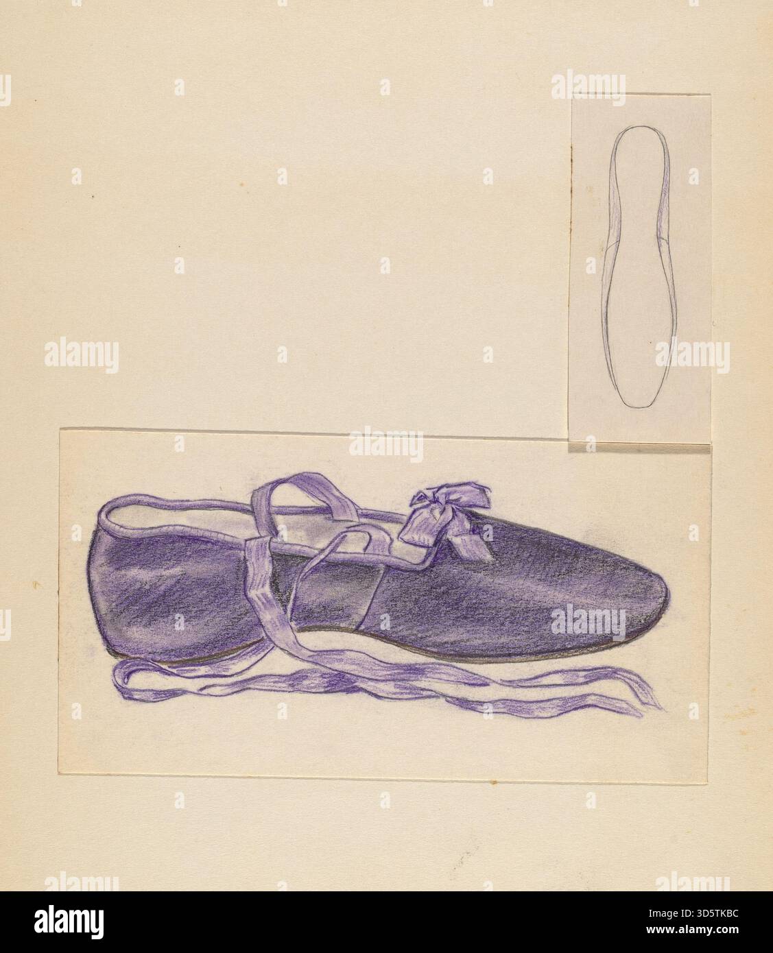 Chaussures d'intérieur de Melita Hofmann, une pantoufle montrant la tige, la semelle, le talon, les orteils, le matériau, couture, et conception d'usage domestique. Banque D'Images