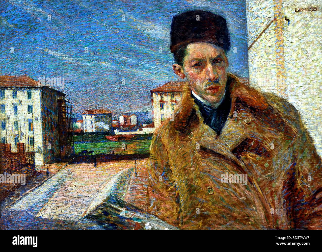 Autoportrait 1908 Umberto Boccioni 1882-1916 Italie Italien Banque D'Images