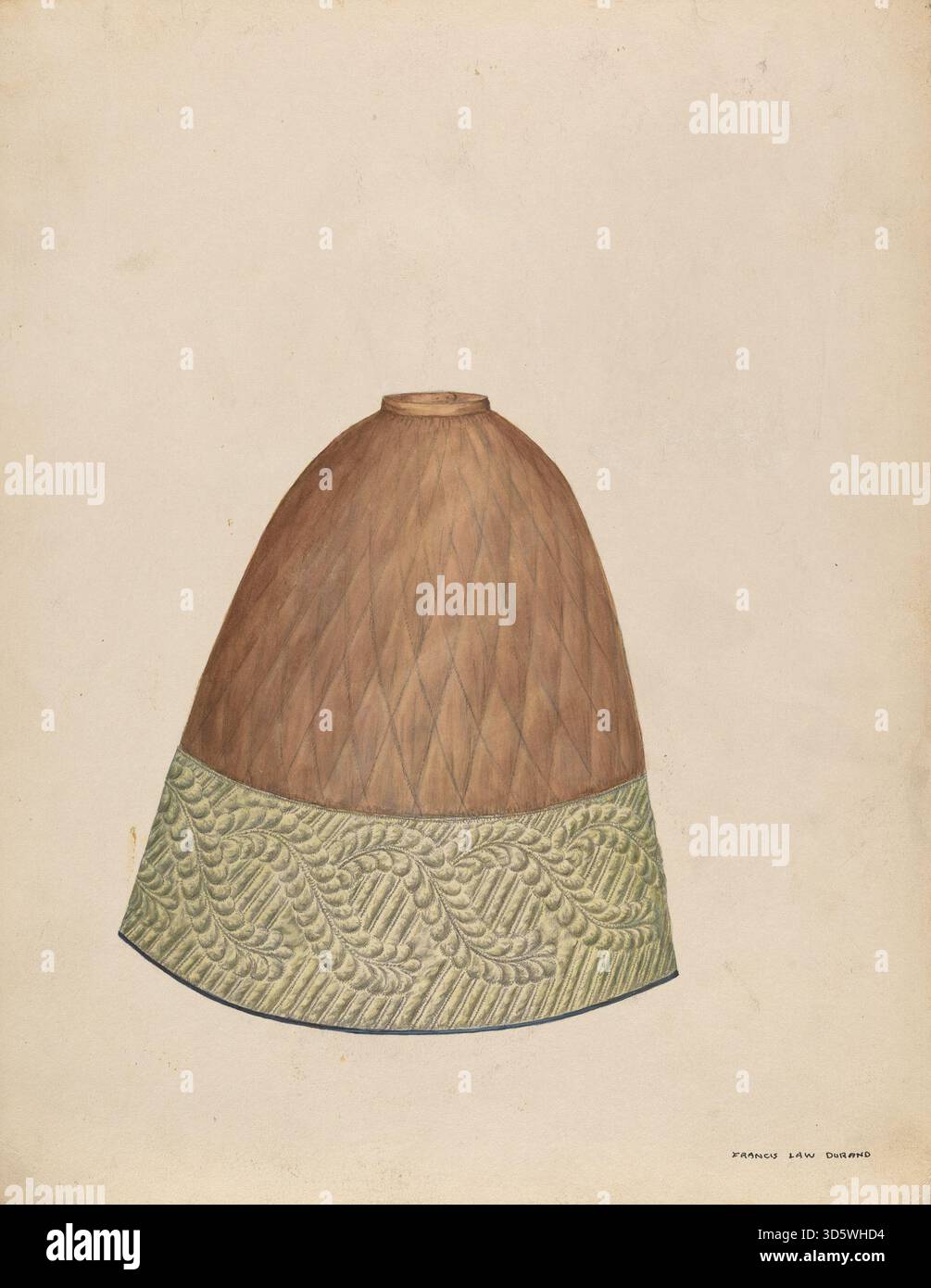 Un jupon conçu par Francis Law Durand vers 1937, fabriqué à partir de tissu léger avec une construction en couches typique des sous-vêtements féminins de l'époque. Banque D'Images