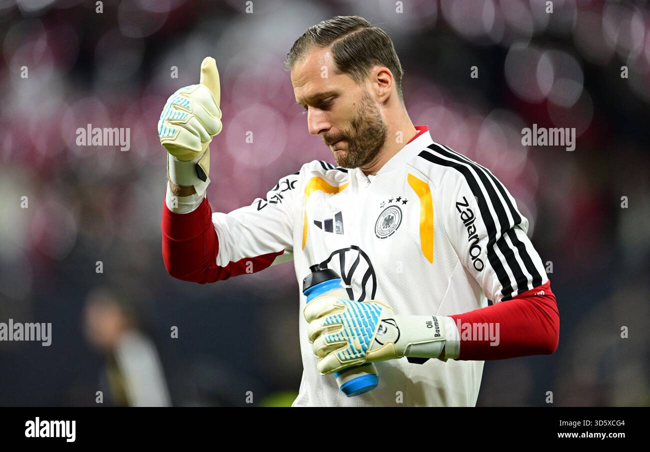Gardien Oliver Baumann (Allemagne) Leipzig, 17 novembre 2025, Football, qualification Coupe du monde FIFA, phase de groupes, Allemagne - Slovaquie Banque D'Images