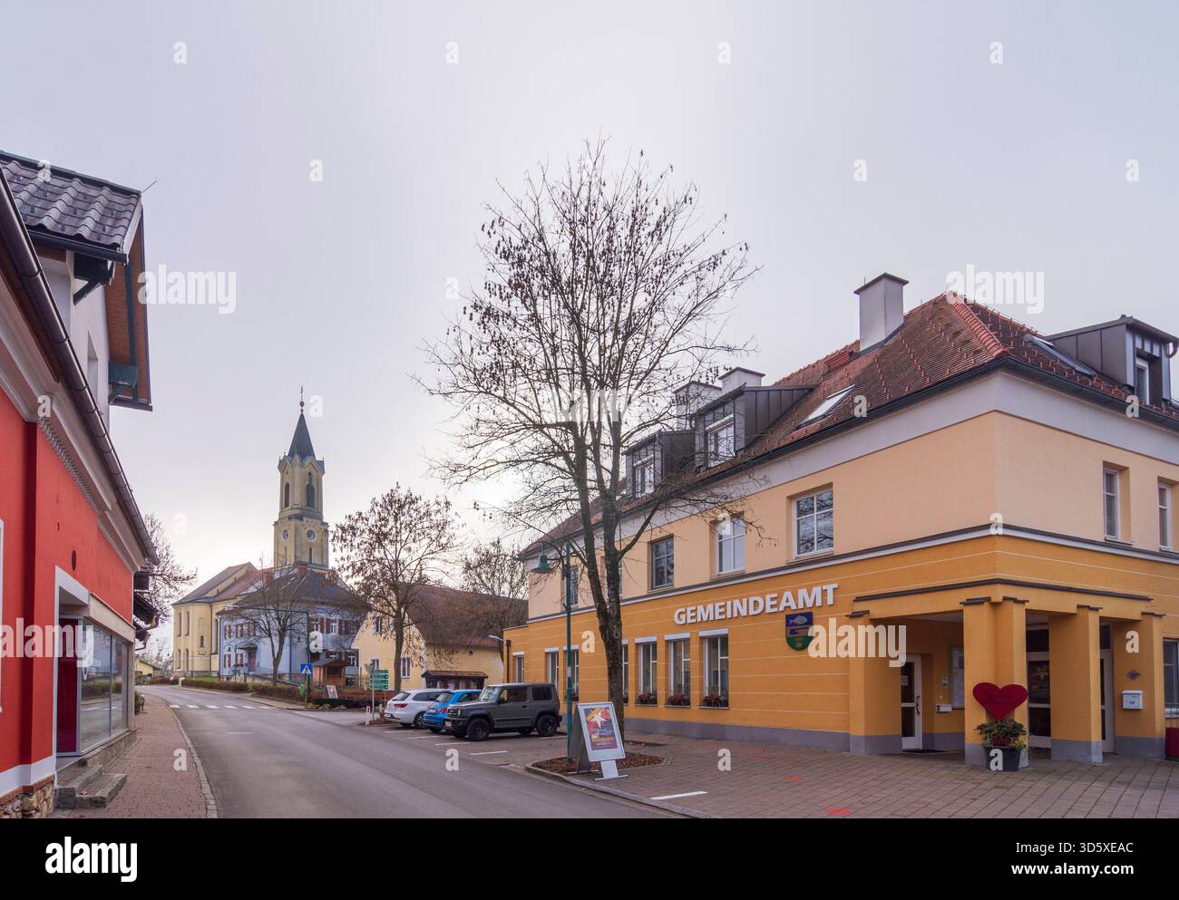 Village et église Sankt Josef Sankt Josef Weststeiermark Süd-Steiermark Steiermark, Styrie Autriche Banque D'Images