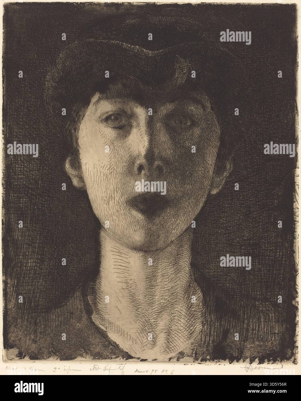 L'œuvre d'Albert Besnard en 1917 représente la reine Elisabeth de Belgique dans une pose assise, mettant en valeur sa tenue royale et son comportement composé, exécutés dans un style détaillé et réaliste. Banque D'Images