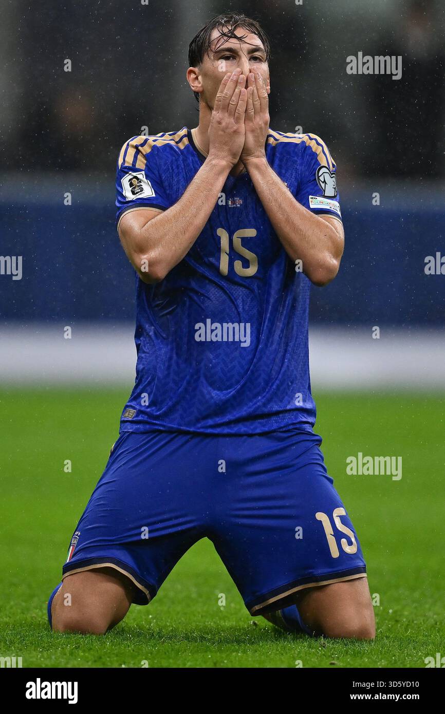 Match de qualification pour la Coupe du monde FIFA 2026 10 entre l'Italie et la Norvège au stade San Siro le 16 novembre 2025 à Milan, en Italie. Banque D'Images