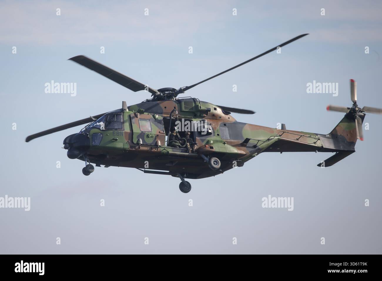 Cincu, Roumanie - 13 novembre 2025 : hélicoptère français Eurocopter Tiger lors de l'exercice multinational Dacian automne 2025. Banque D'Images