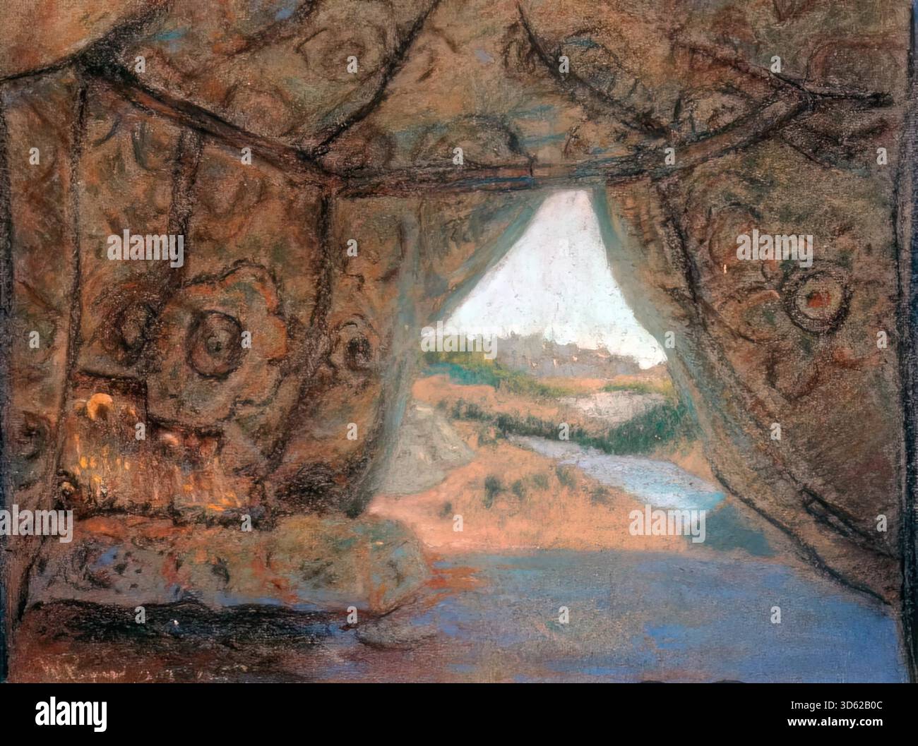 Design de scène, 1917 par Alexandra Exter Illustration de Vecteur