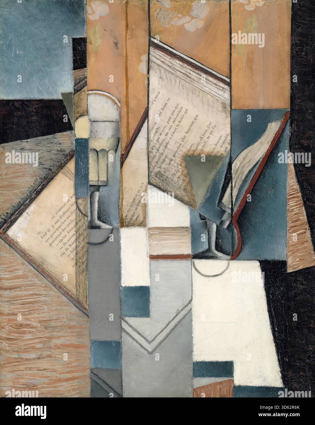 Le livre, 1913 de Juan gris Illustration de Vecteur