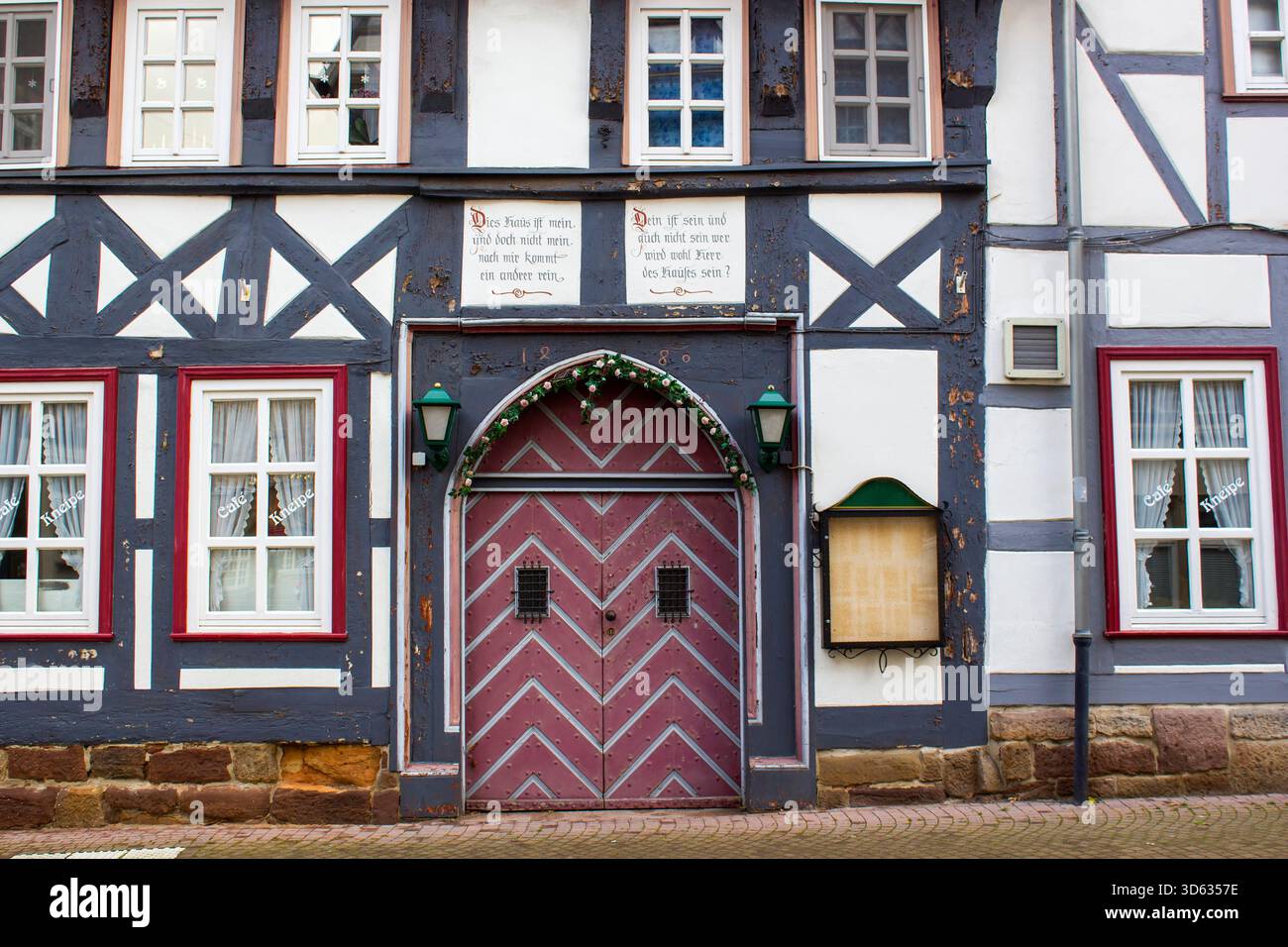 La ville de Witzenhausen dans la vallée de la Werra en Allemagne, Hesse Banque D'Images