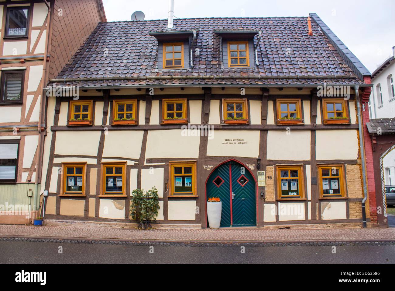 La ville de Witzenhausen dans la vallée de la Werra en Allemagne, Hesse Banque D'Images