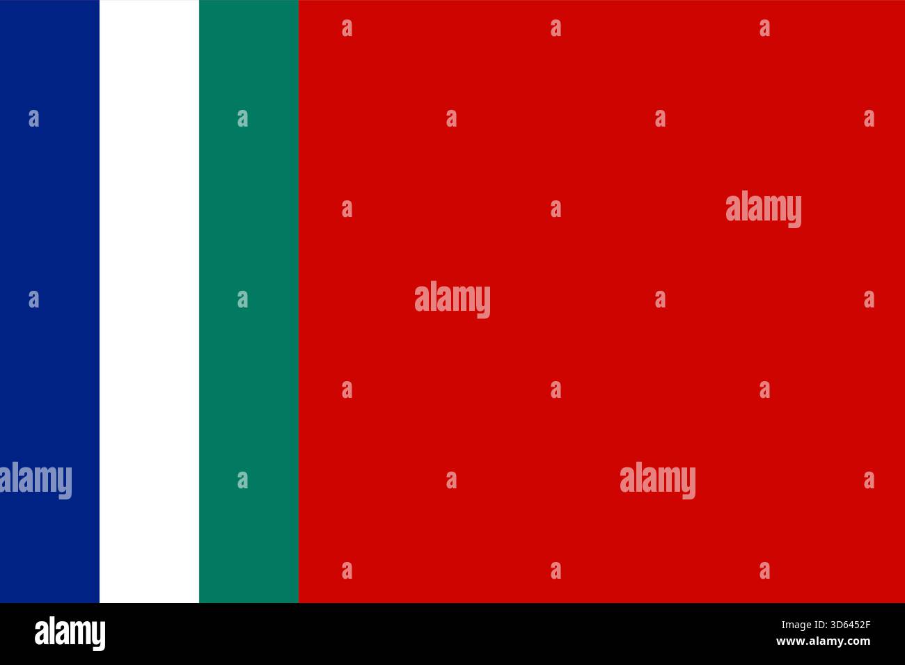 Drapeau des Moluques du Sud (République des Maluku du Sud) – drapeau sécessionniste historique, symbole de l'indépendance des Moluques, domaine public Illustration de Vecteur