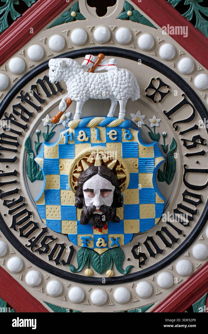 Porte d'entrée de hall ou logo de portails Halifax Banque D'Images