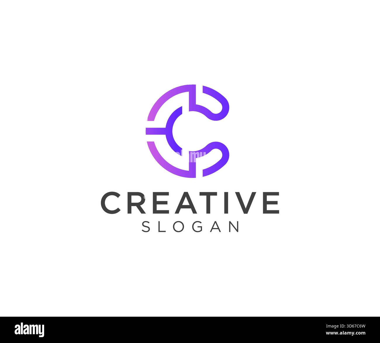 Conception de logo lettre C pour divers types d'entreprises et d'entreprise Illustration de Vecteur