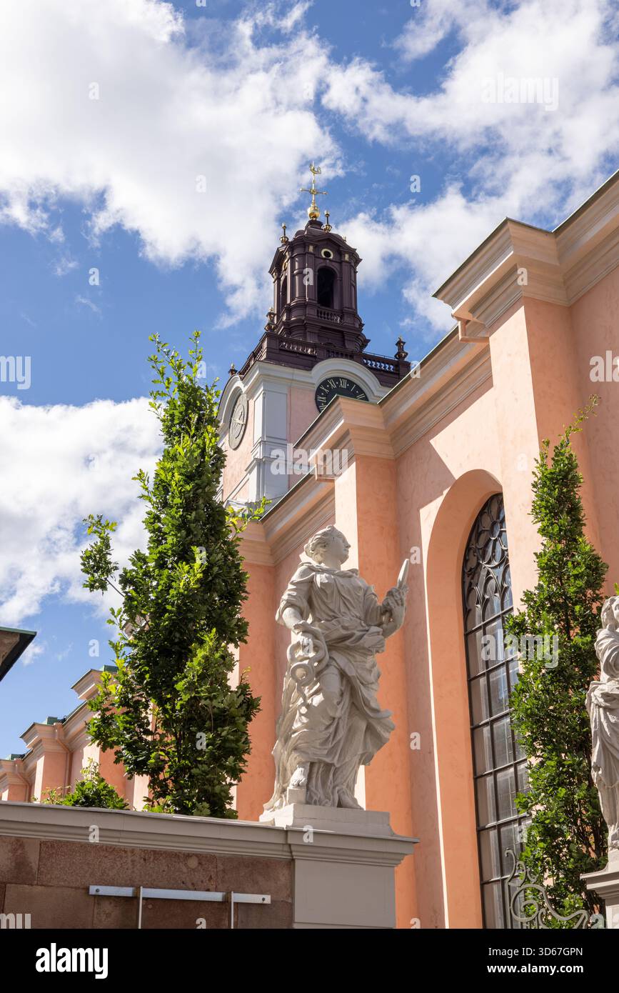 Suède, Stockholm, Gamla Stan, Old Town, composé Nikolai Church, Sankt Nikolai kyrka Banque D'Images