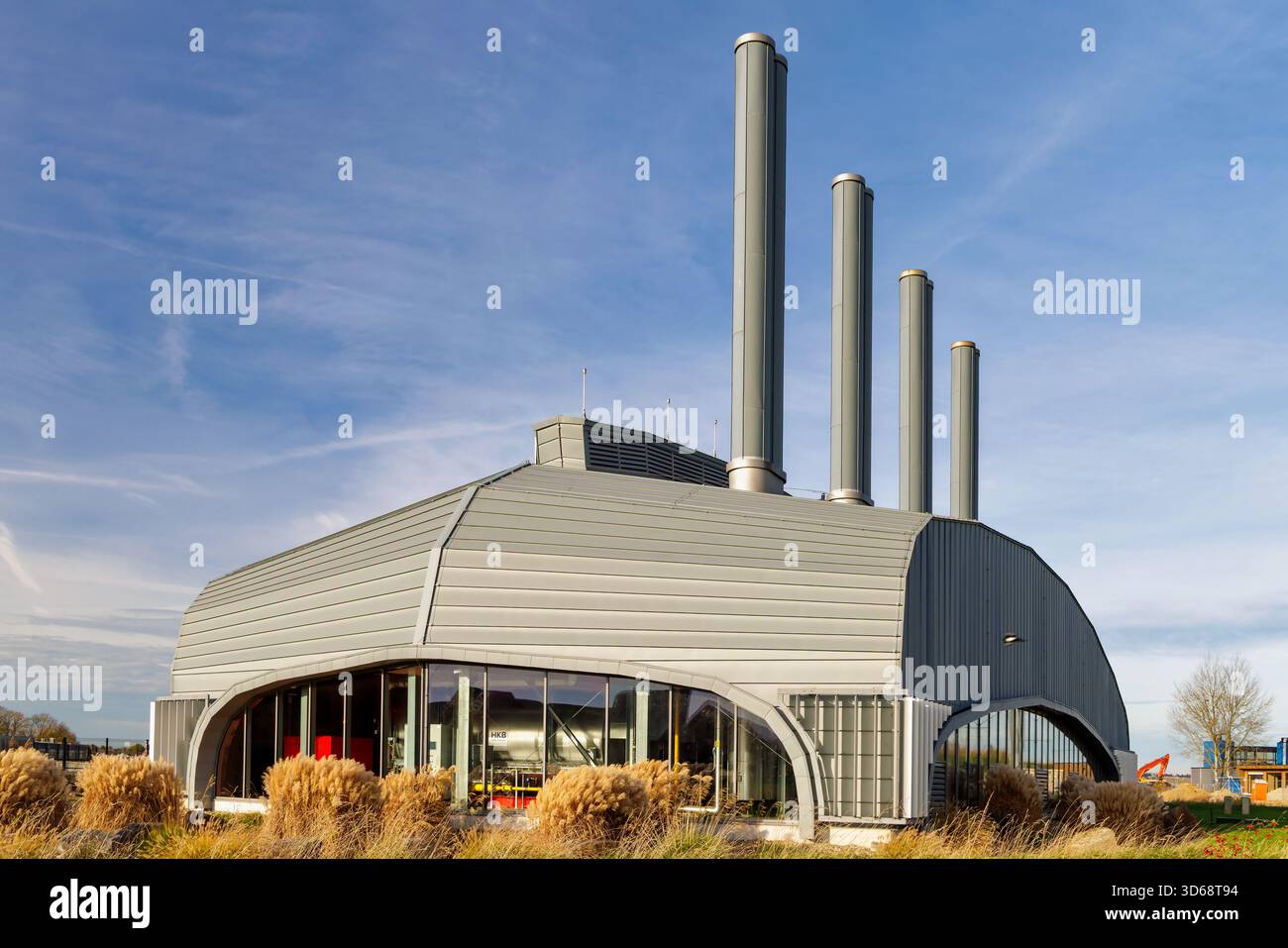 Nimègue, pays-Bas - 12 novembre 2025 : centrale de chauffage auxiliaire Vattenfall pour le réseau de chauffage résidentiel, fournissant de la chaleur à toutes les maisons Banque D'Images