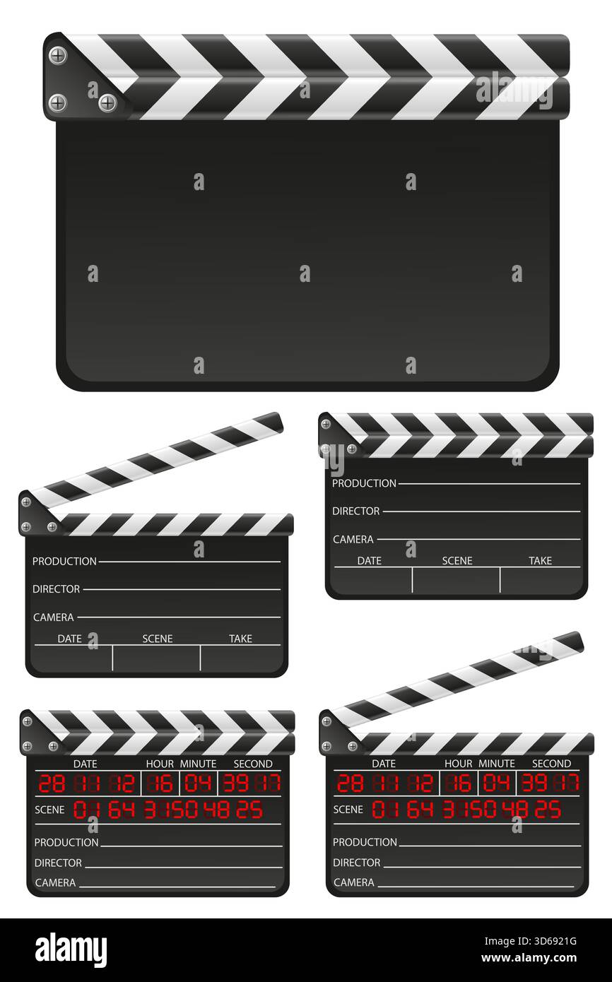 Mini Conseil Acrylique Clapper, Film de Directeur de Scène Couper