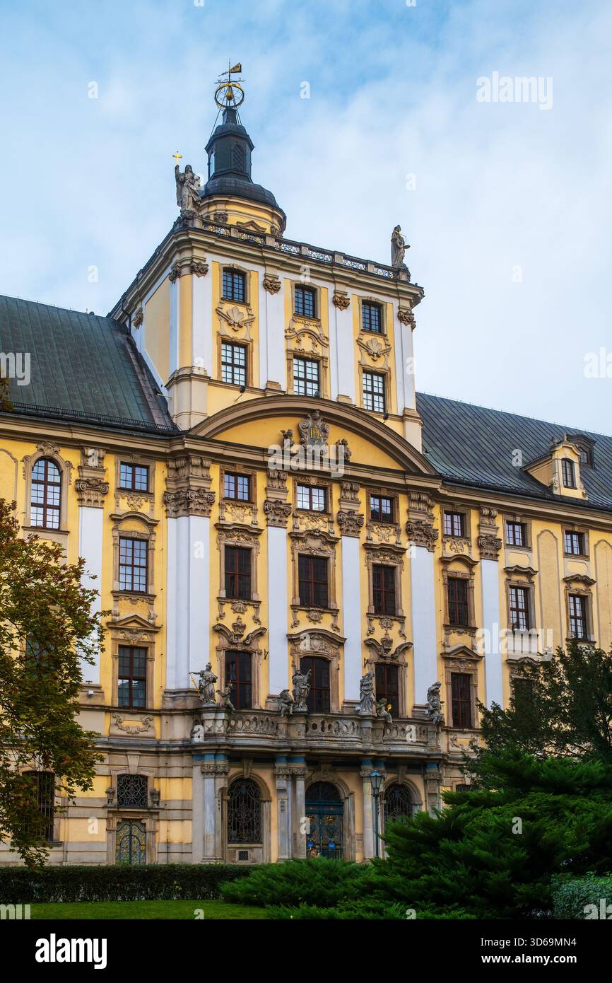 Vue du bâtiment principal du Musée de l'Université de Wrocław en Pologne. Banque D'Images