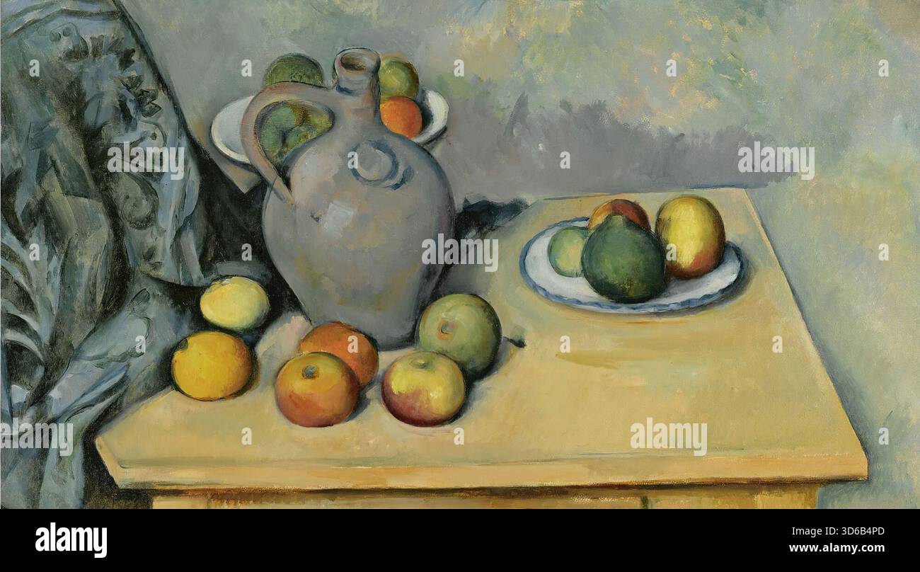 Pichet et fruits sur une table, Paul Cezanne, 1893-1894 Photo