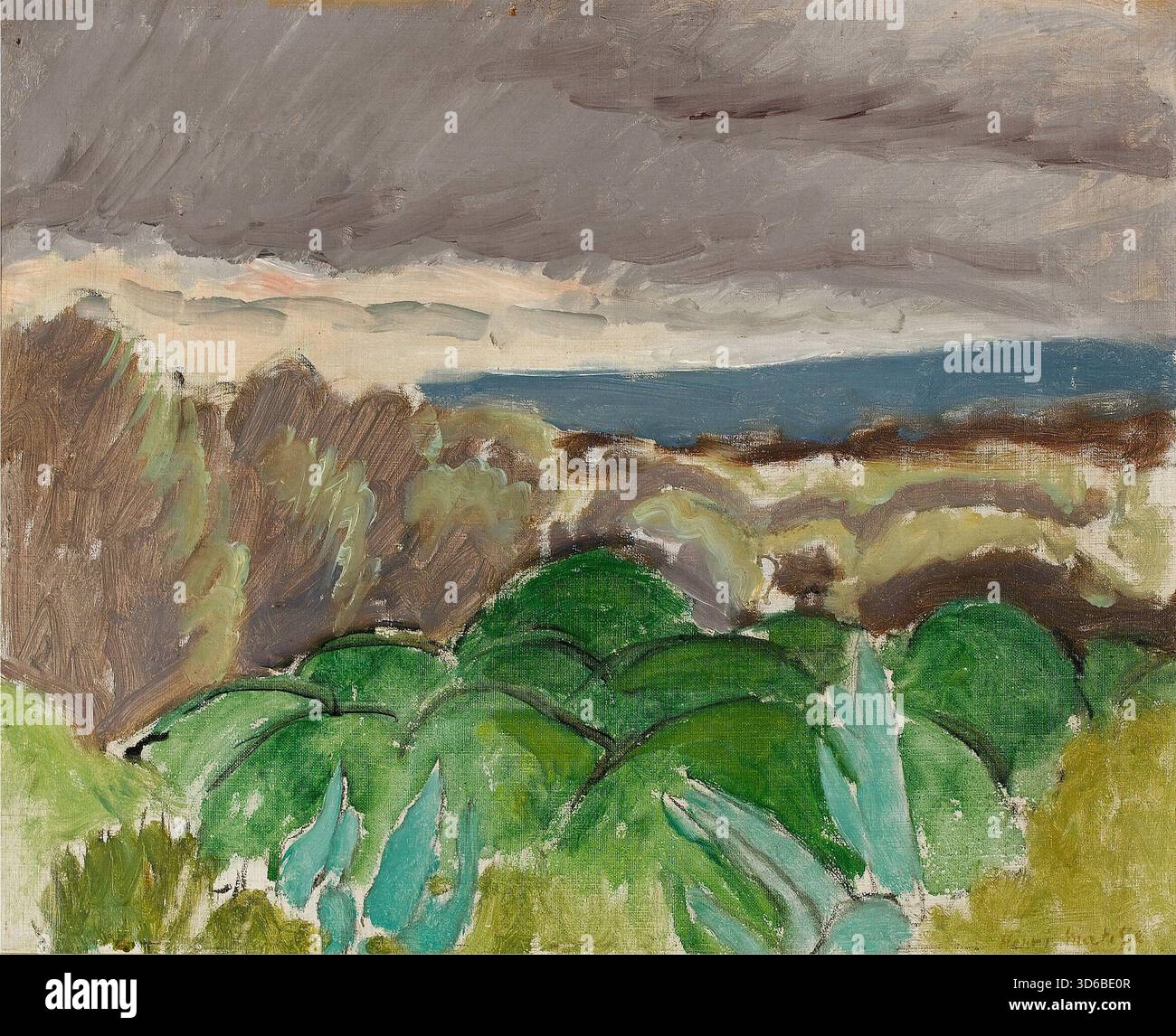 'Cagnes, paysage au temps Orageux, 1917. Henri Matisse (français, 1869 ? 1954). Cagnes, paysage en temps de tempête' Banque D'Images