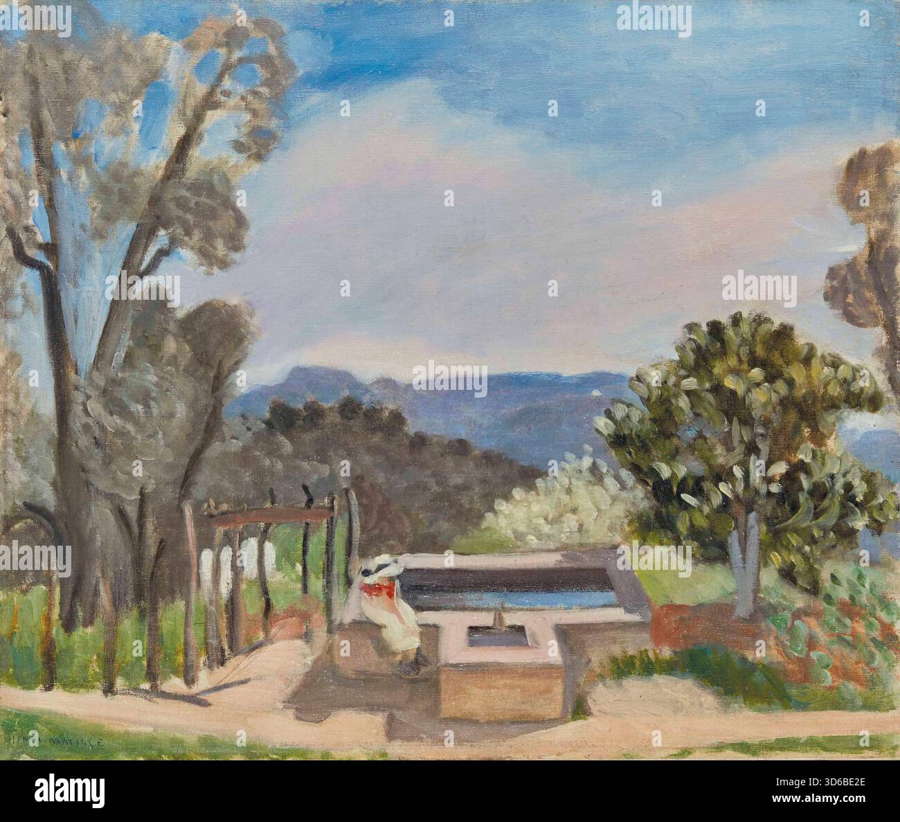 'Le vivier (paysage de Provence) 1923. Henri Matisse (français, 1869 ? 1954). L'étang à poissons (paysage de Provence)' Banque D'Images