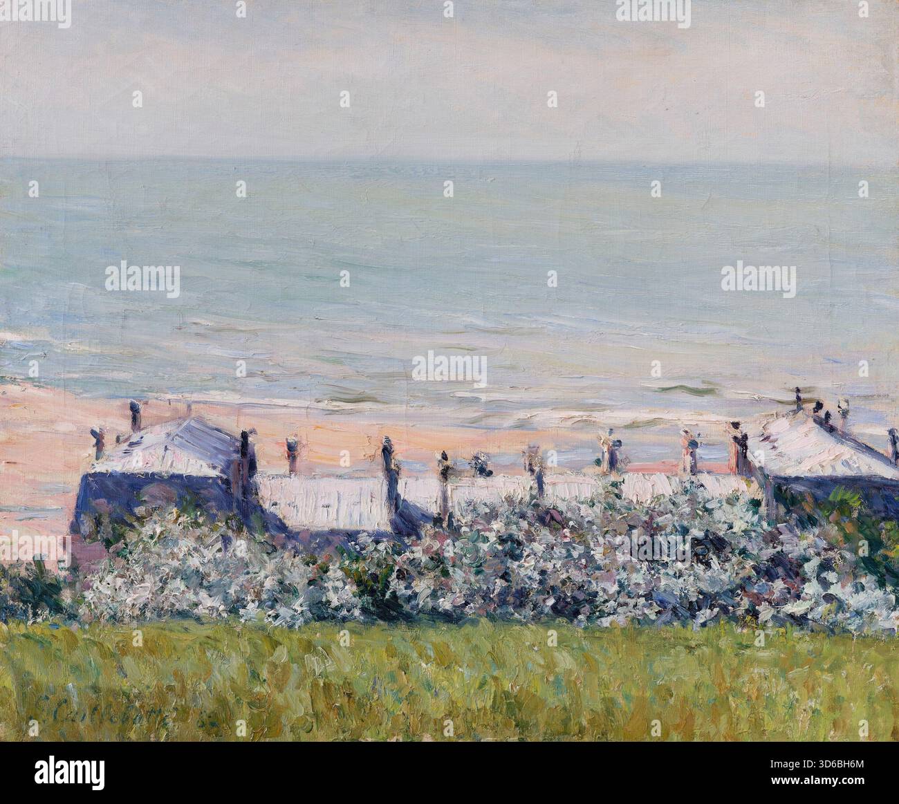 'Les toits de l ?H?tel des roches noires, Trouville (1882). Gustave Caillebotte (français, 1848-1894)' Banque D'Images