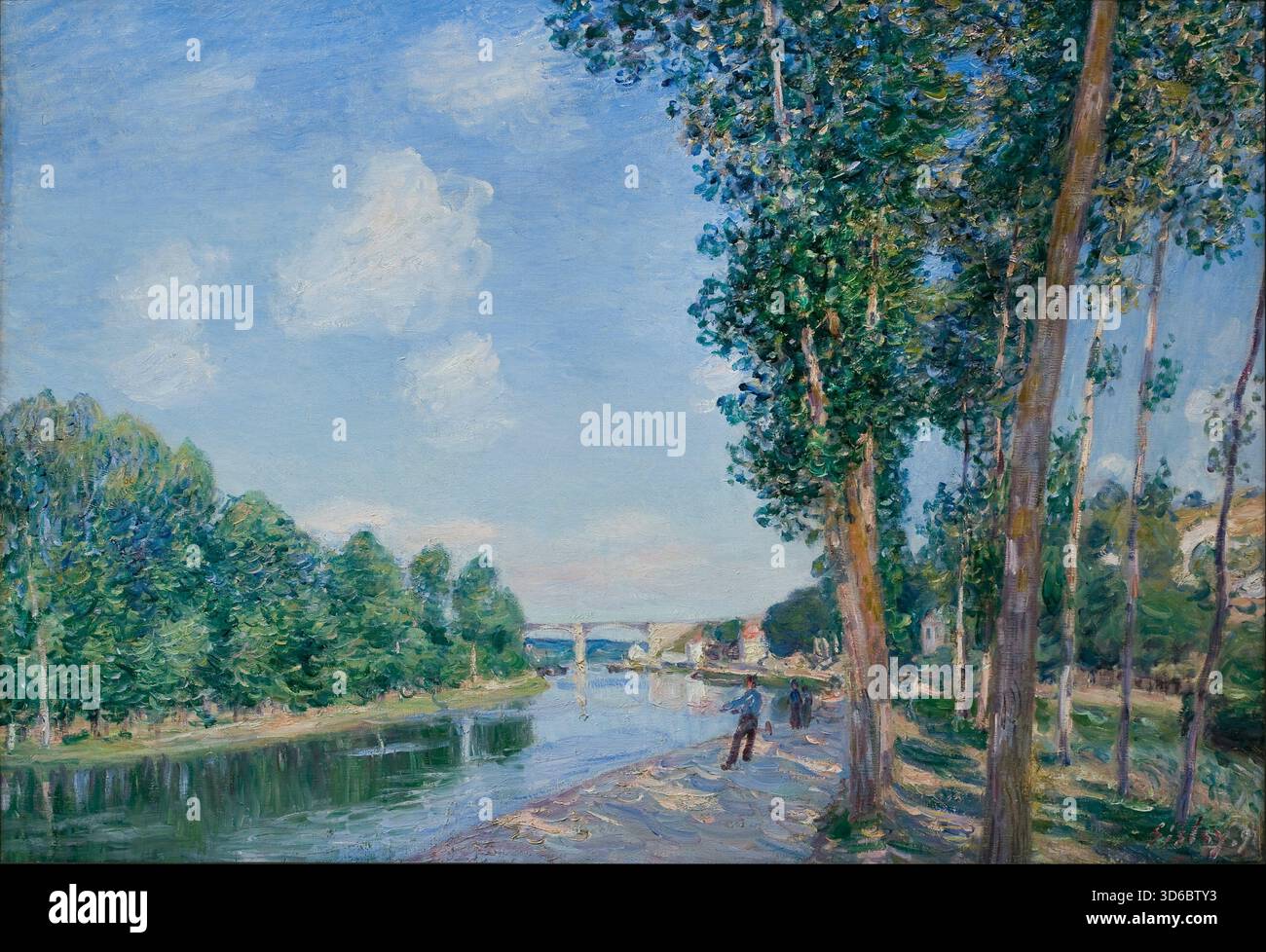 'Saint-Mamm?s. June Sunshine (1892). Alfred Sisley (français, 1840-1899)' Banque D'Images
