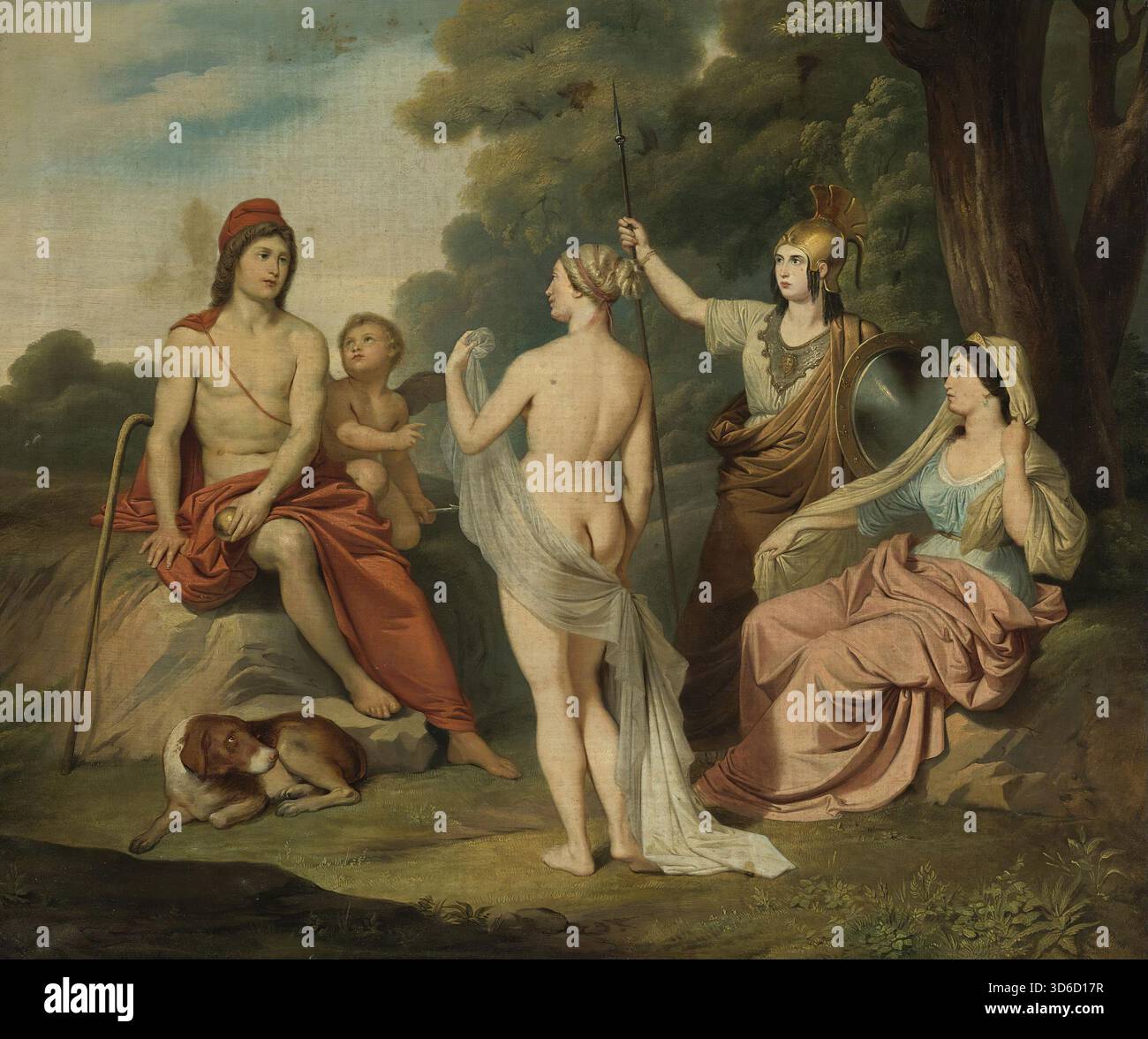 'Le jugement de Paris. Jacques Louis David (français, 1748 - 1825)' Banque D'Images