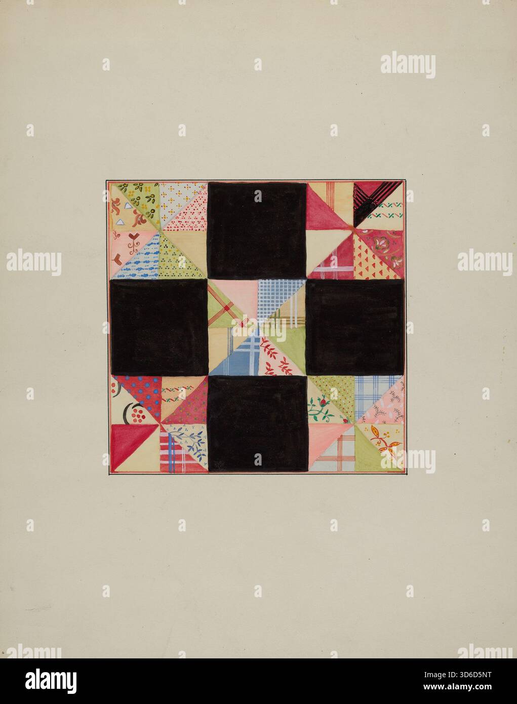Section des courtepointes (c. 1940). Cornelius Christoffels et Margaret Linsley Banque D'Images