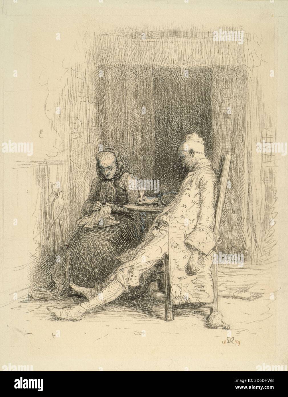 'Thackeray's Barry Lyndon ? Les derniers jours de Barry Lyndon (1878-79). Sir John Everett Millais (anglais, 1829-1896)' Banque D'Images
