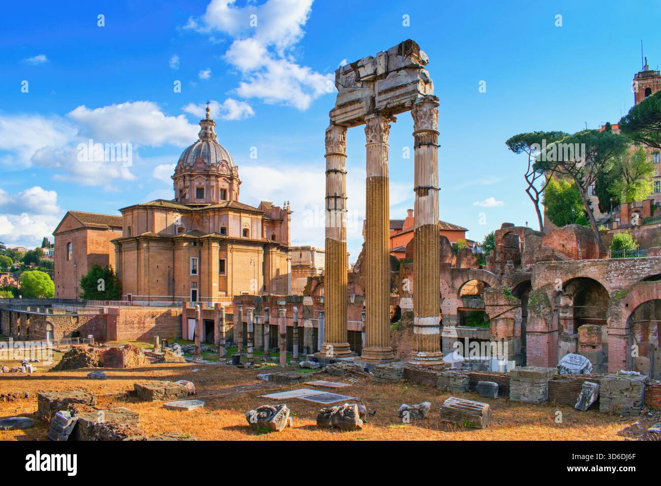 Forum romain, Rome, Italie. Centre historique ancien de la capitale rom Banque D'Images