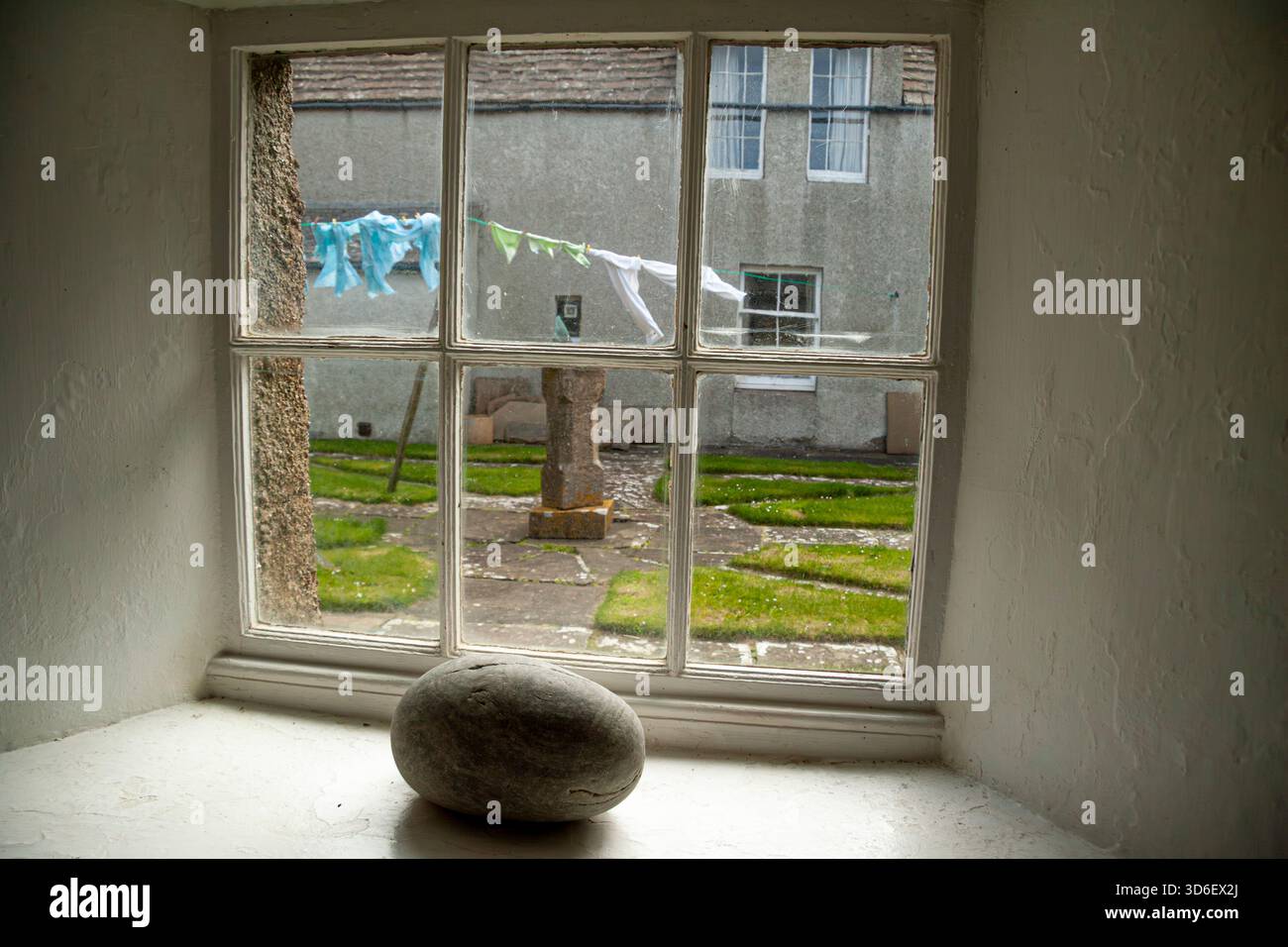 Vue de l'intérieur de Skaill House sur les îles Orcades Banque D'Images