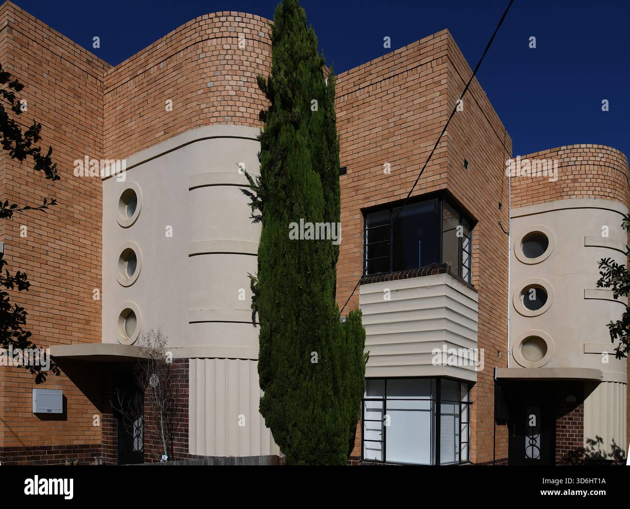 Résidence moderniste à Aspendale Victoria Banque D'Images