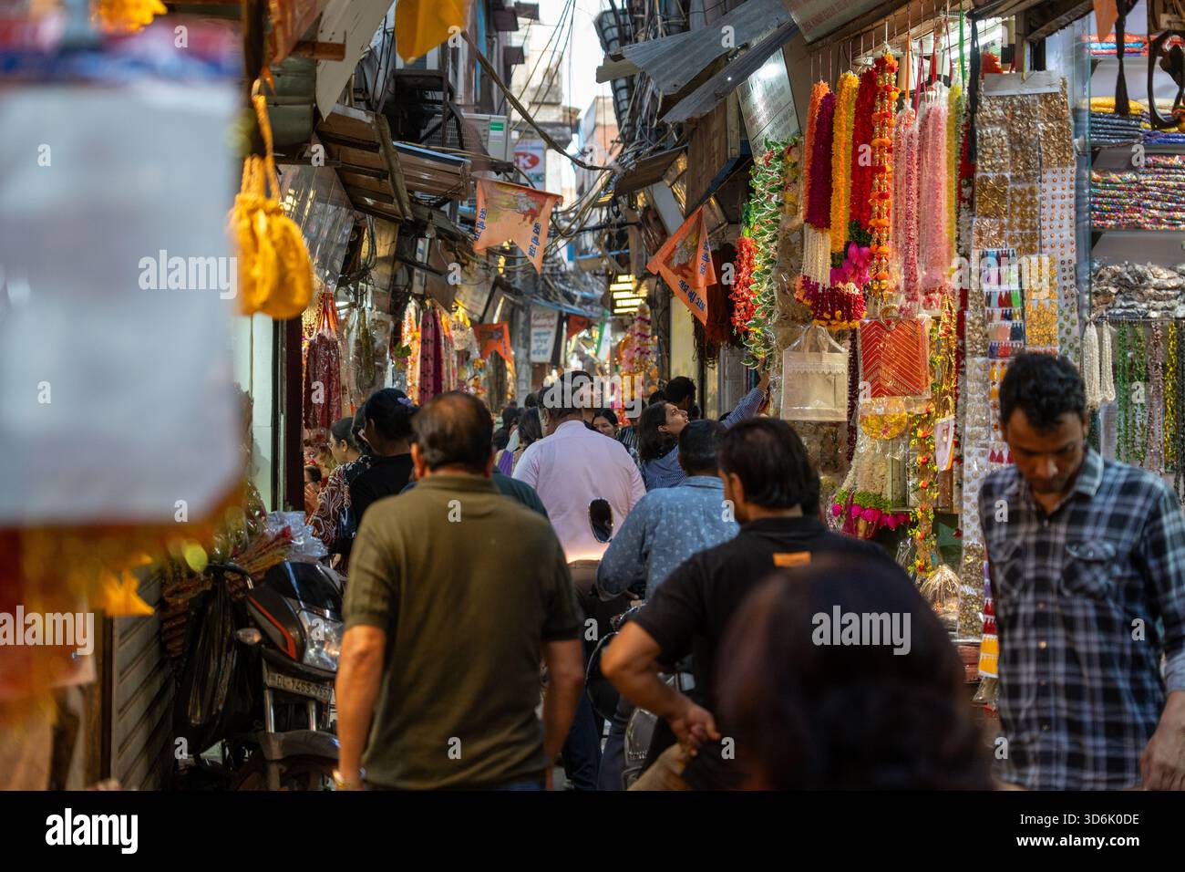 Marché Chandni Chowk dans le vieux Delhi Banque D'Images