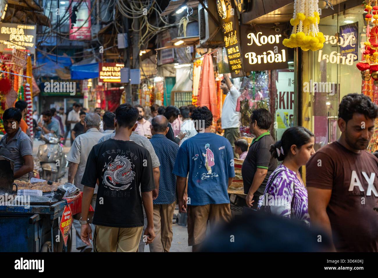 Marché Chandni Chowk dans le vieux Delhi Banque D'Images