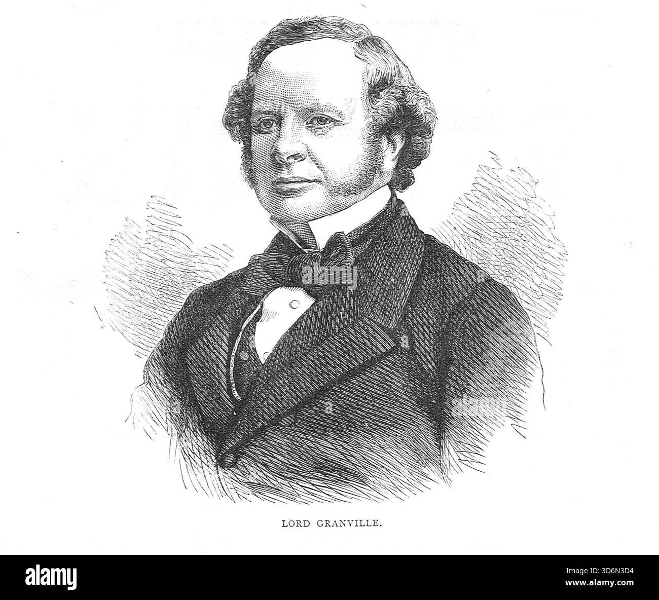 Lord Granville, ministre britannique des Affaires étrangères pendant la guerre franco-prussienne. Banque D'Images