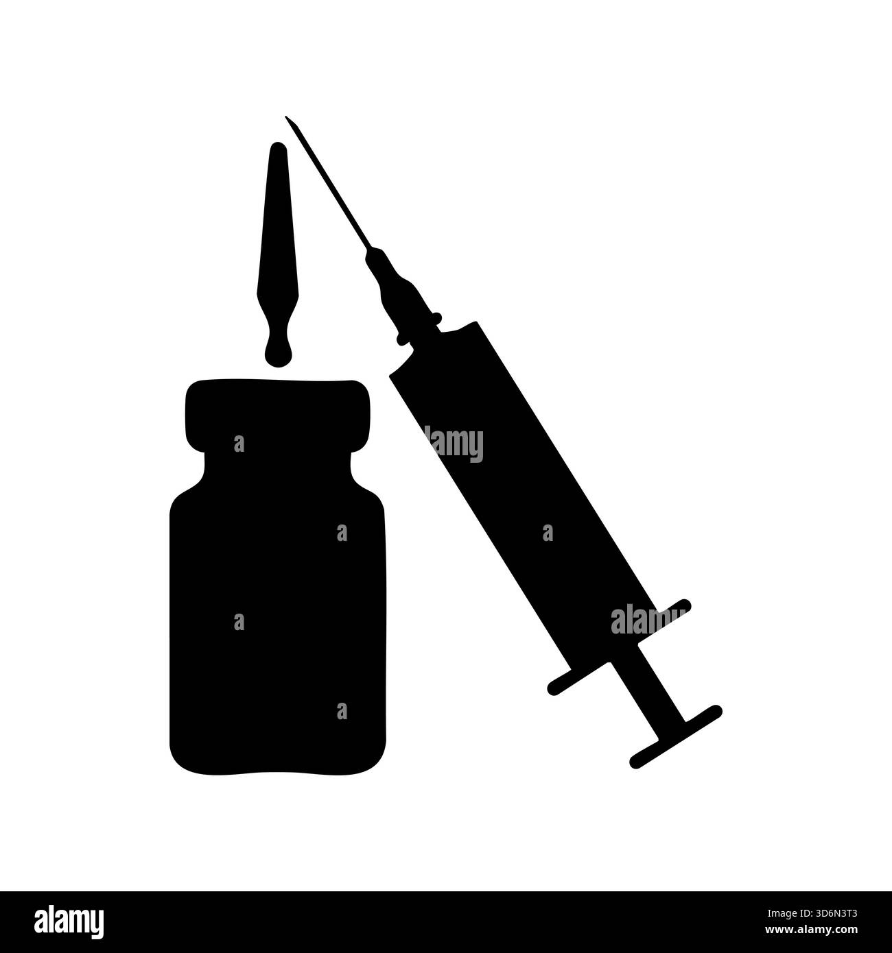 Illustration de flacons et seringues médicaux pour les concepts pharmaceutiques et de soins de santé Illustration de Vecteur
