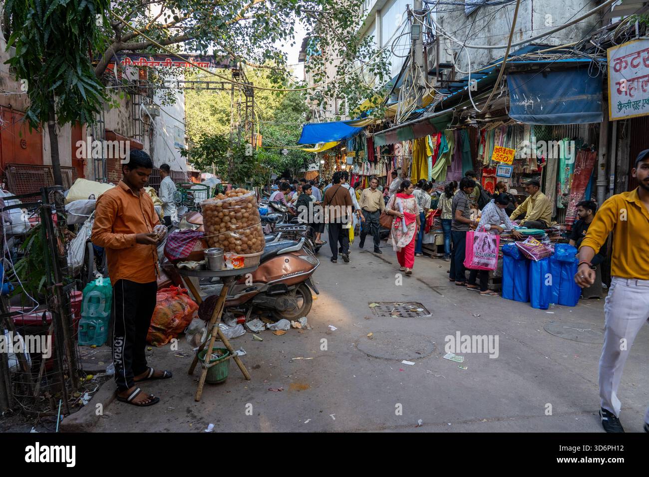 Marché Chandni Chowk dans le vieux Delhi Banque D'Images