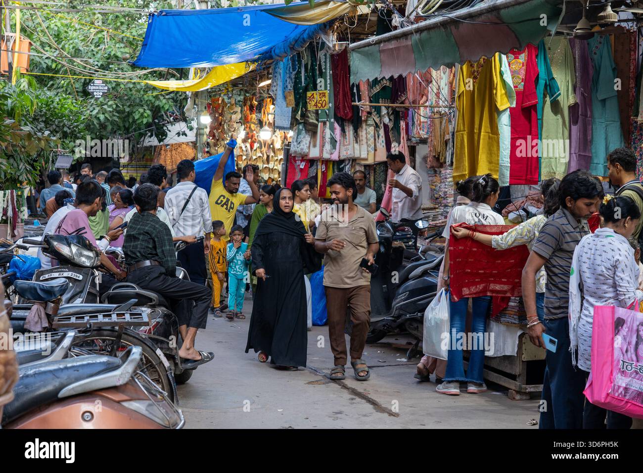 Marché Chandni Chowk dans le vieux Delhi Banque D'Images