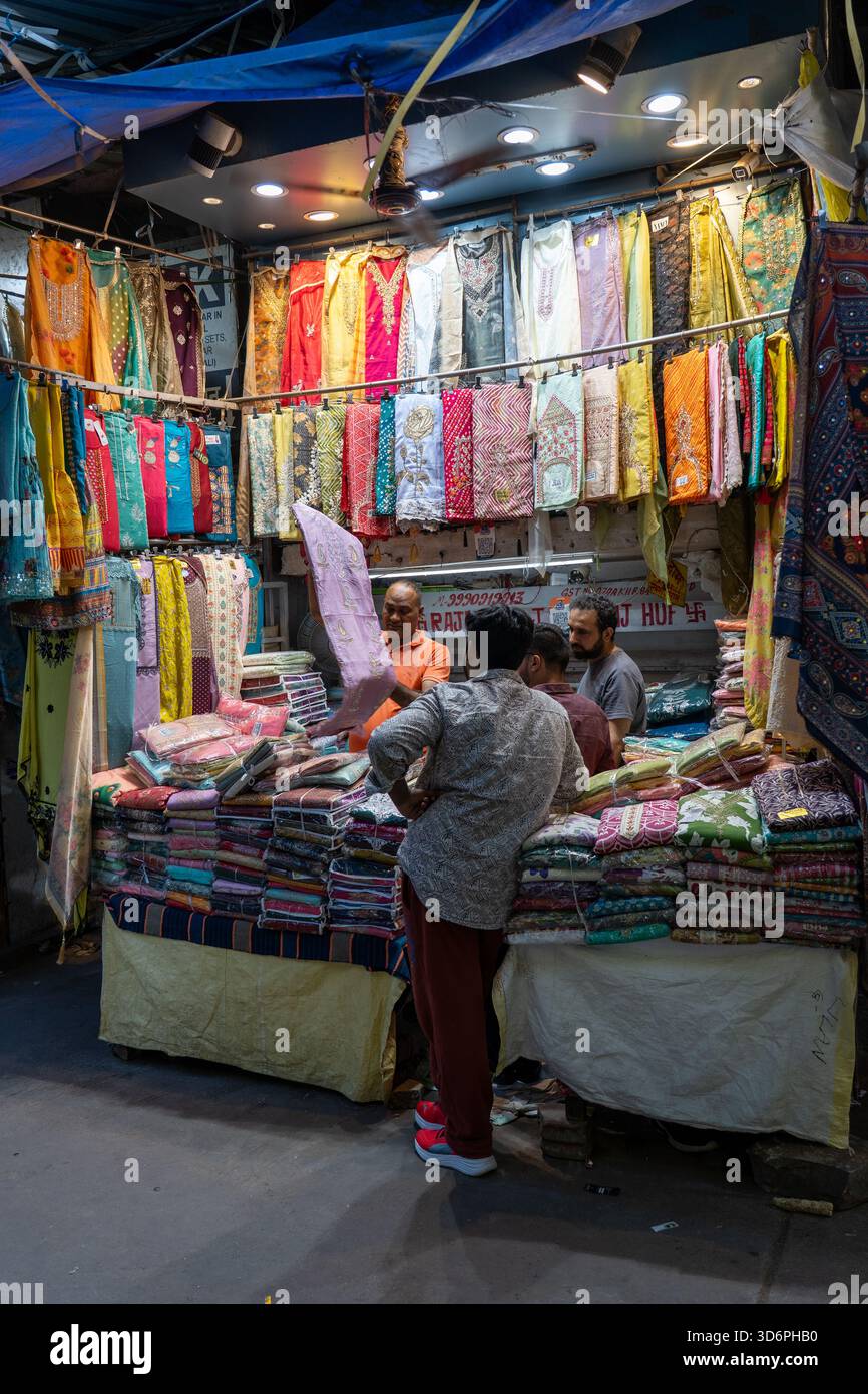 Marché Chandni Chowk dans le vieux Delhi Banque D'Images