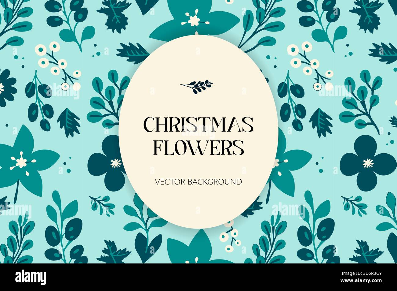 Superbes illustrations de belles fleurs de Noël parfaites pour vos créations festives Illustration de Vecteur