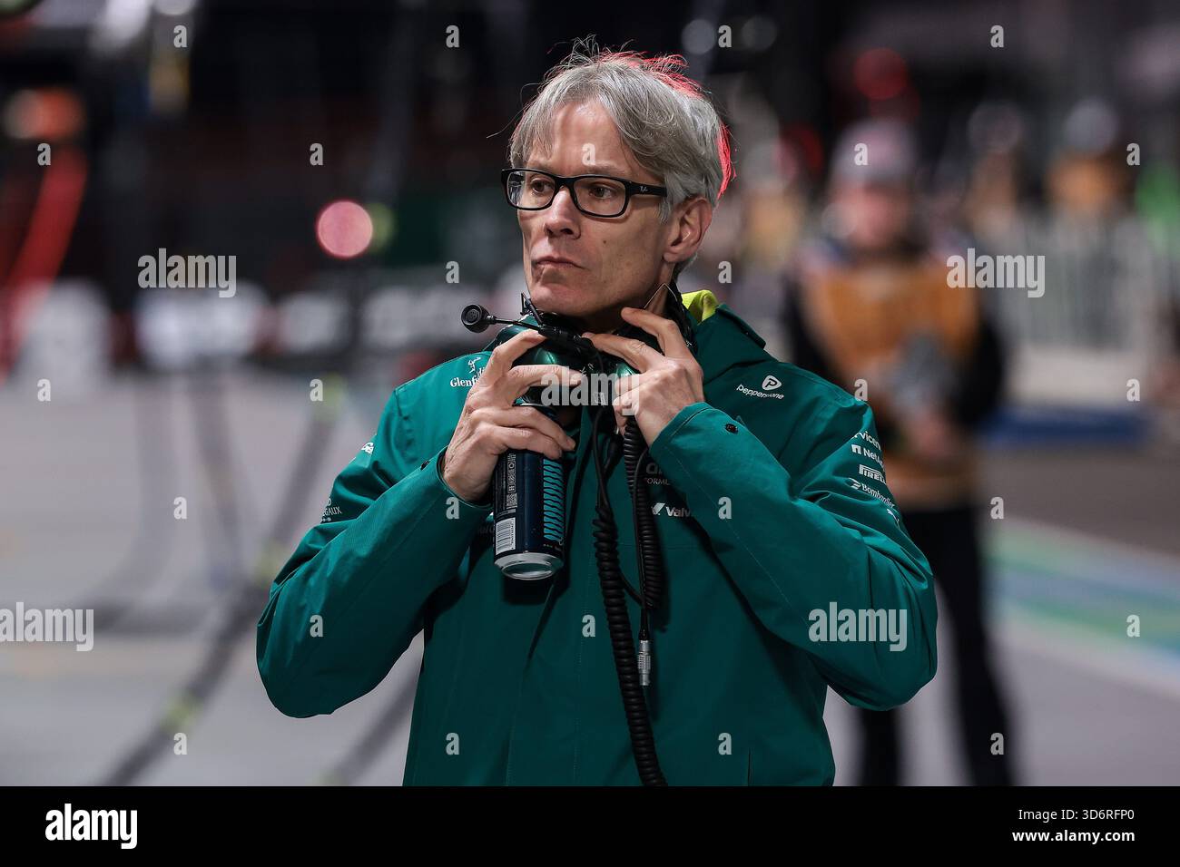 21 novembre 2025 ; Las Vegas, Nevada, USA : KRACK Mike (ger), Chief Trackside Officer de l'Aston Martin F1 Team, lors du Grand Prix de formule 1 de Las Vegas 2025, séances d'essais libres Banque D'Images