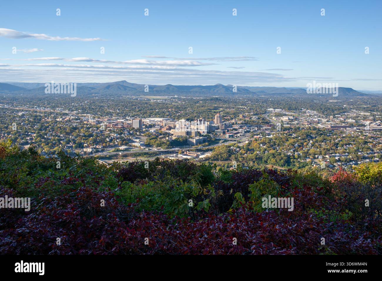 Scènes d'automne à Roanoke, Virginie. Banque D'Images