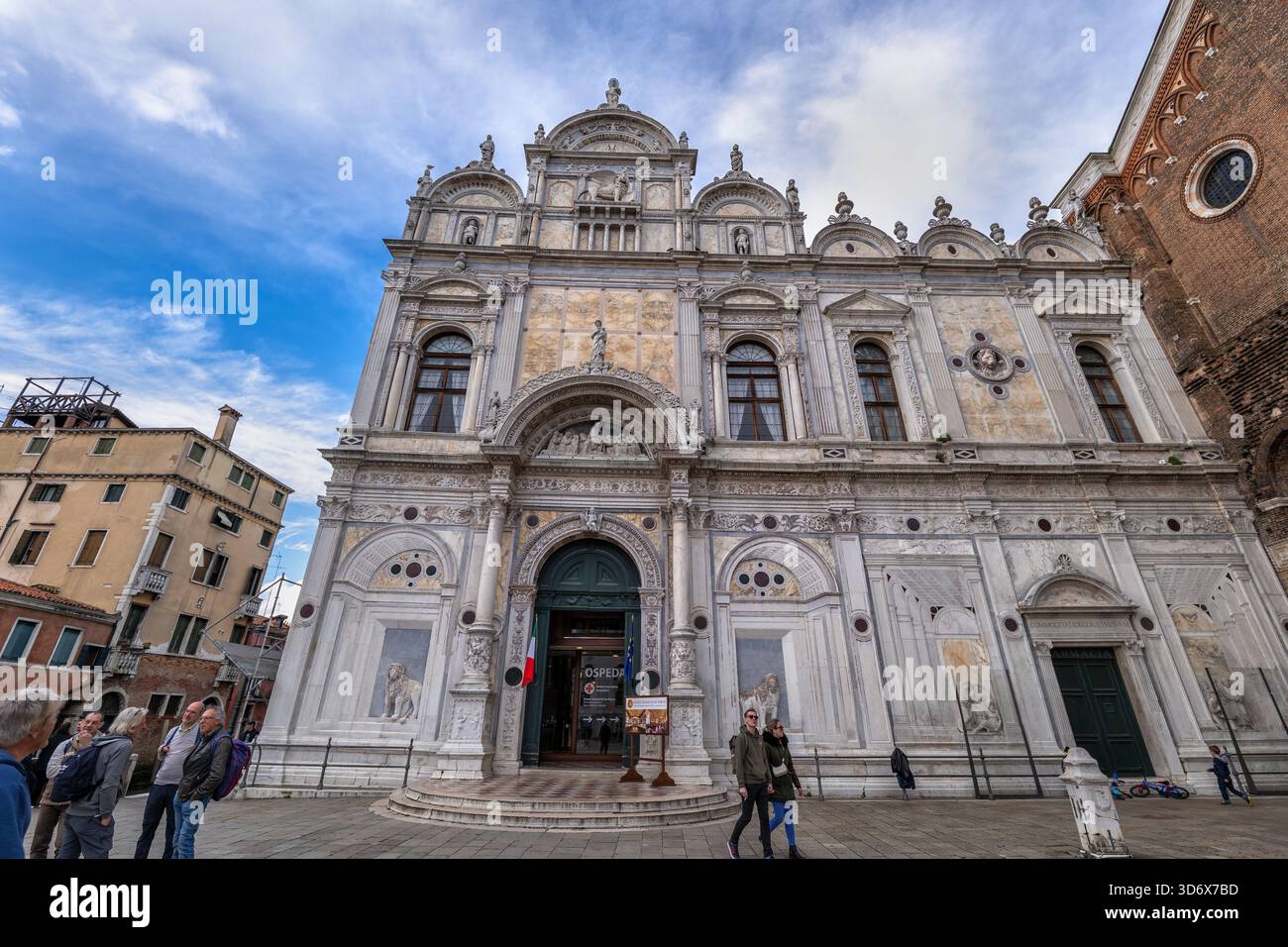 Scuola Grande di San Marco à Venise, Italie. Musée du logement de l'histoire de la médecine. Banque D'Images