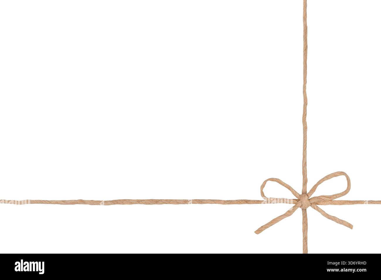 Chaîne attachée dans Bow isolé sur fond blanc Banque D'Images