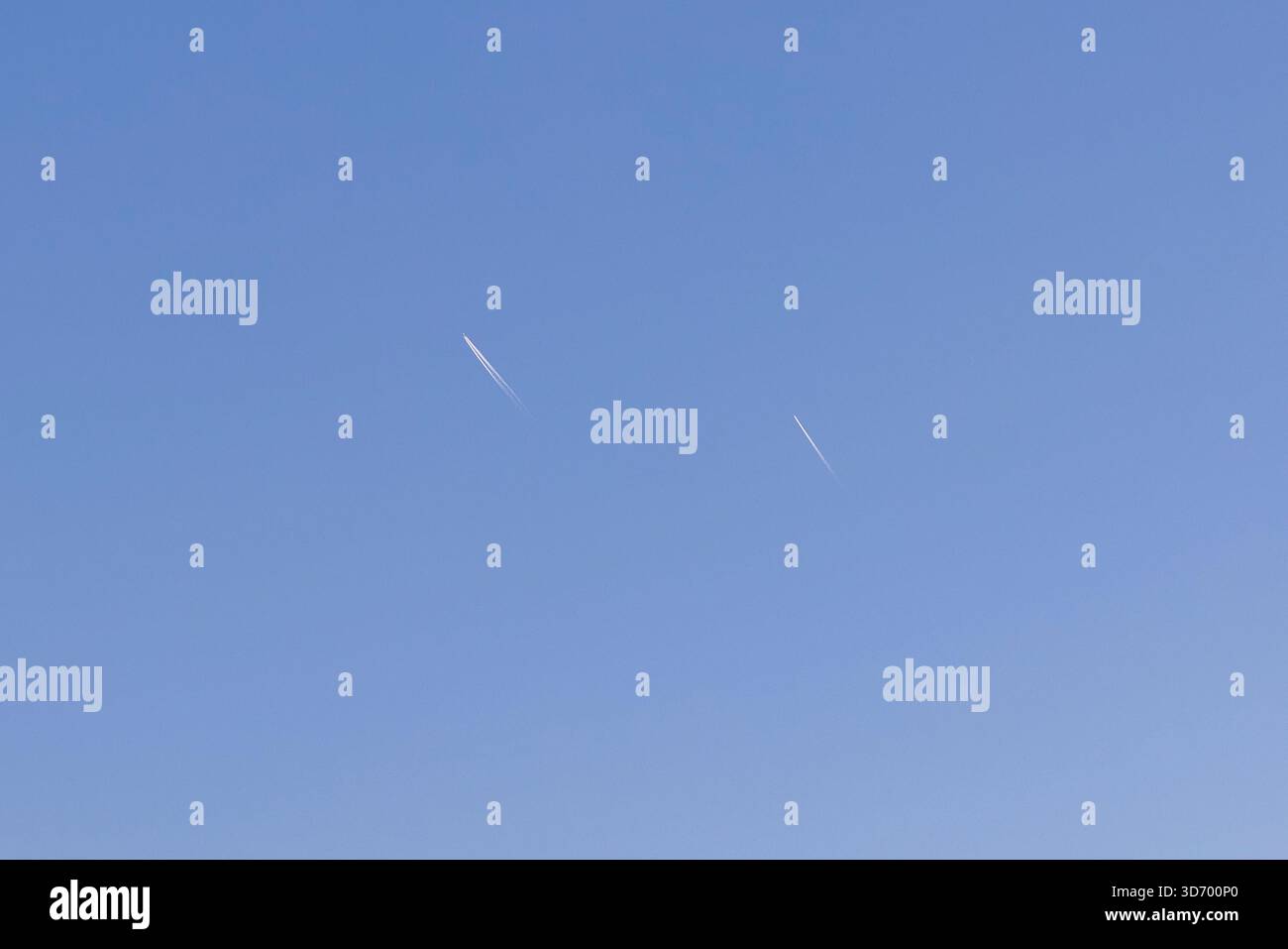 Deux avions à haute altitude avec des trafiquants Banque D'Images