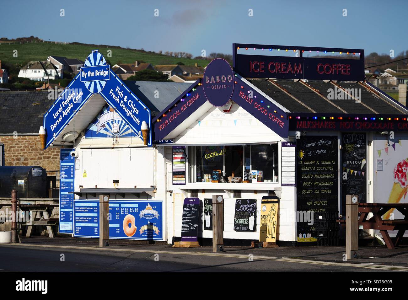 West Bay lieu de vacances Dorset Coast Banque D'Images
